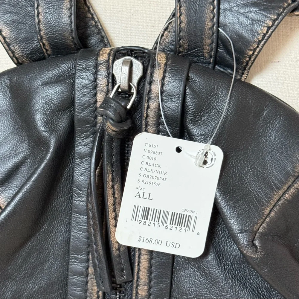 FREE PEOPLE West End Backpack - Black Leather - Picture 10 of 13